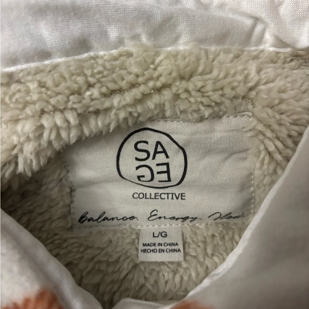 Sage Collective Flannel Button Down Jacket - Picture 5 of 6